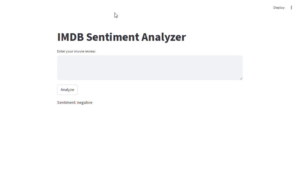 Sentiment Analyzer: